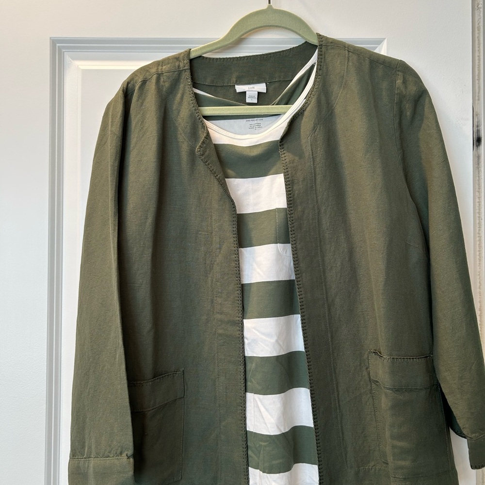 Olive Green Lightweight Women's Jacket - J Jill
